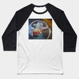 The Artist (small print) Oil Painting by Avril Thomas - Adelaide / South Australia Artist Baseball T-Shirt